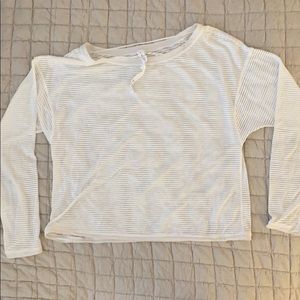 Lululemon striped crop top